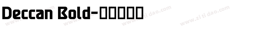 Deccan Bold字体转换